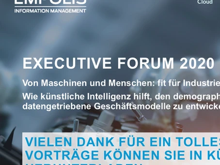 EMPOLIS Executive Forum - online lief ganz gut